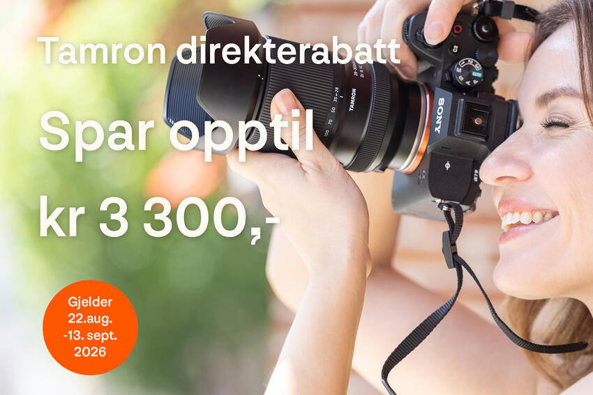Direkterabatt på Tamron